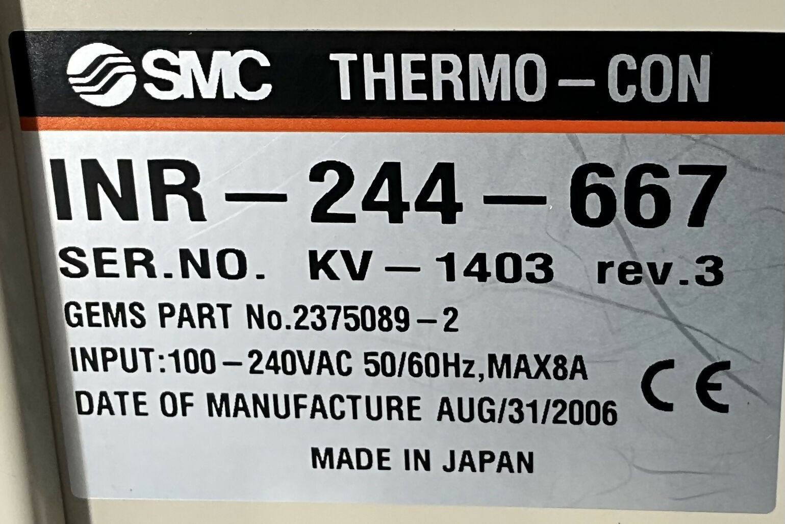 Solid State Recirculating Chiller (2210405-16/T252P-6/2375089-2/221405-10) GE