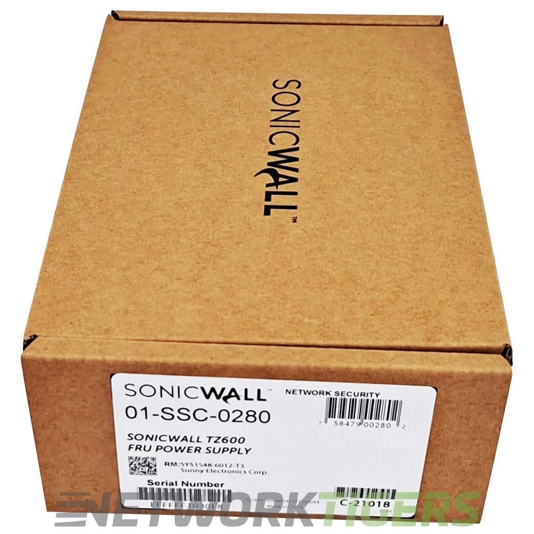 SonicWall 01-SSC-0280 TZ 600 Series FRU Firewall AC Power Adapter