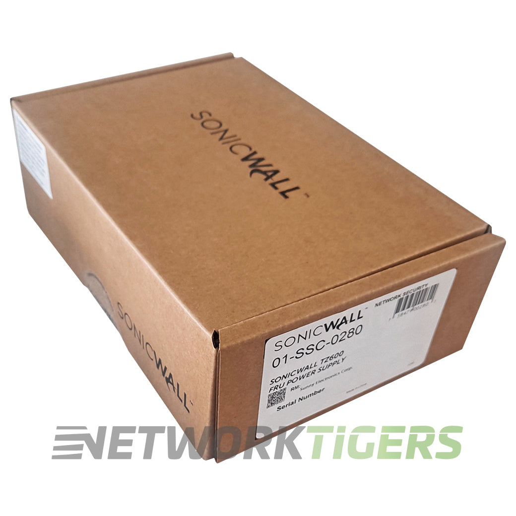 NEW SonicWall 01-SSC-0280 TZ 600 Series FRU Firewall AC Power Adapter