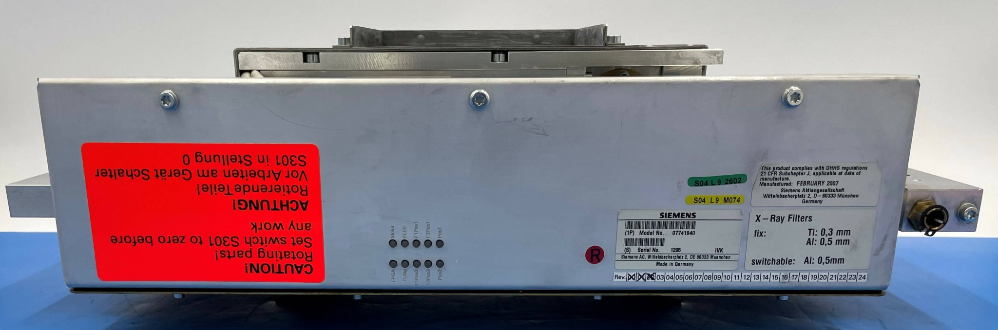 TUBE COLLIMATOR (07741940/7741940) SIEMENS