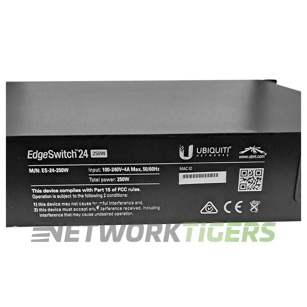 NEW Ubiquiti ES-24-250W EdgeSwitch Series 24x 1GB PoE+ RJ-45 2x 1GB SFP Switch