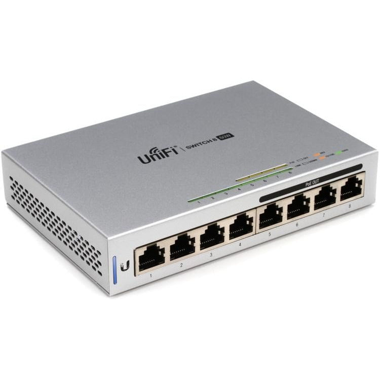 Ubiquiti UniFi 8 Port 60W PoE Gigabit Switch - US-8-60W - Refurbished