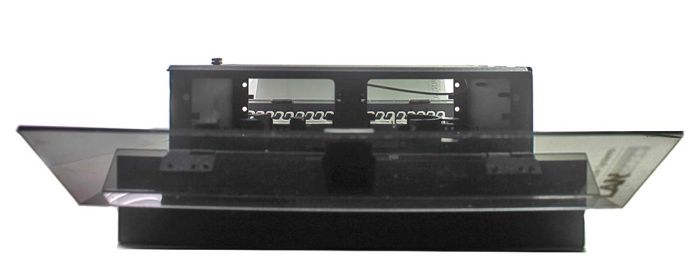 Corning® Wall Mount Enclosure 144 Fiber Holds (12) CCH Adapter Panels (13.5" x 22.5" x 5") Unloaded