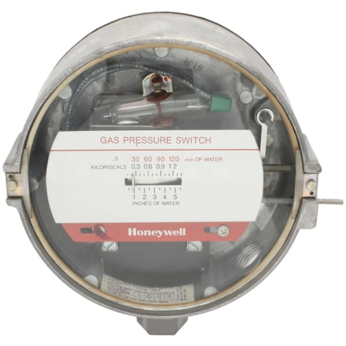 C437E1038 | Honeywell Gas/Air Pressure Limit Switch, 1/2–5-1/2 in. Water Column