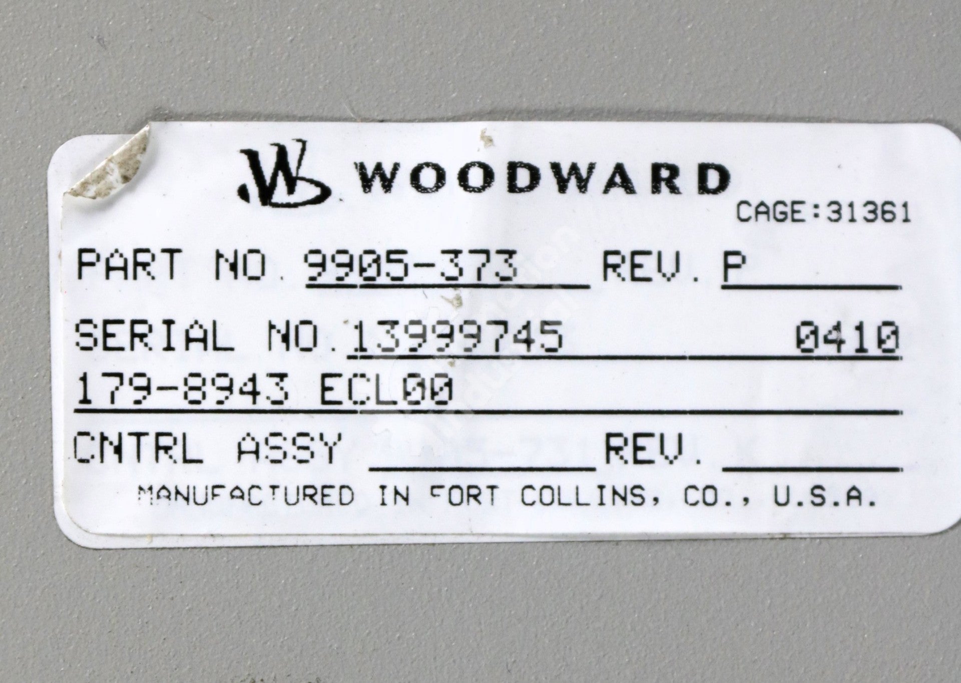 9905-373 by Woodward 3 Phase Digital Microprocessor DSLC Sharing & Load Control