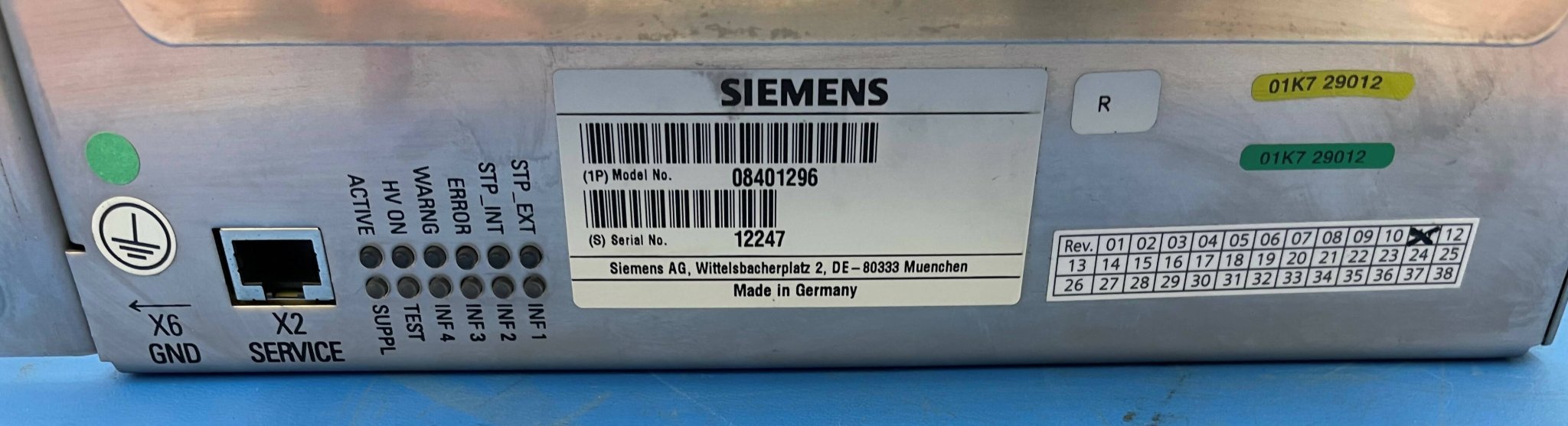 XDC COMPONENT (08401296/8401296/08368958) SIEMENS
