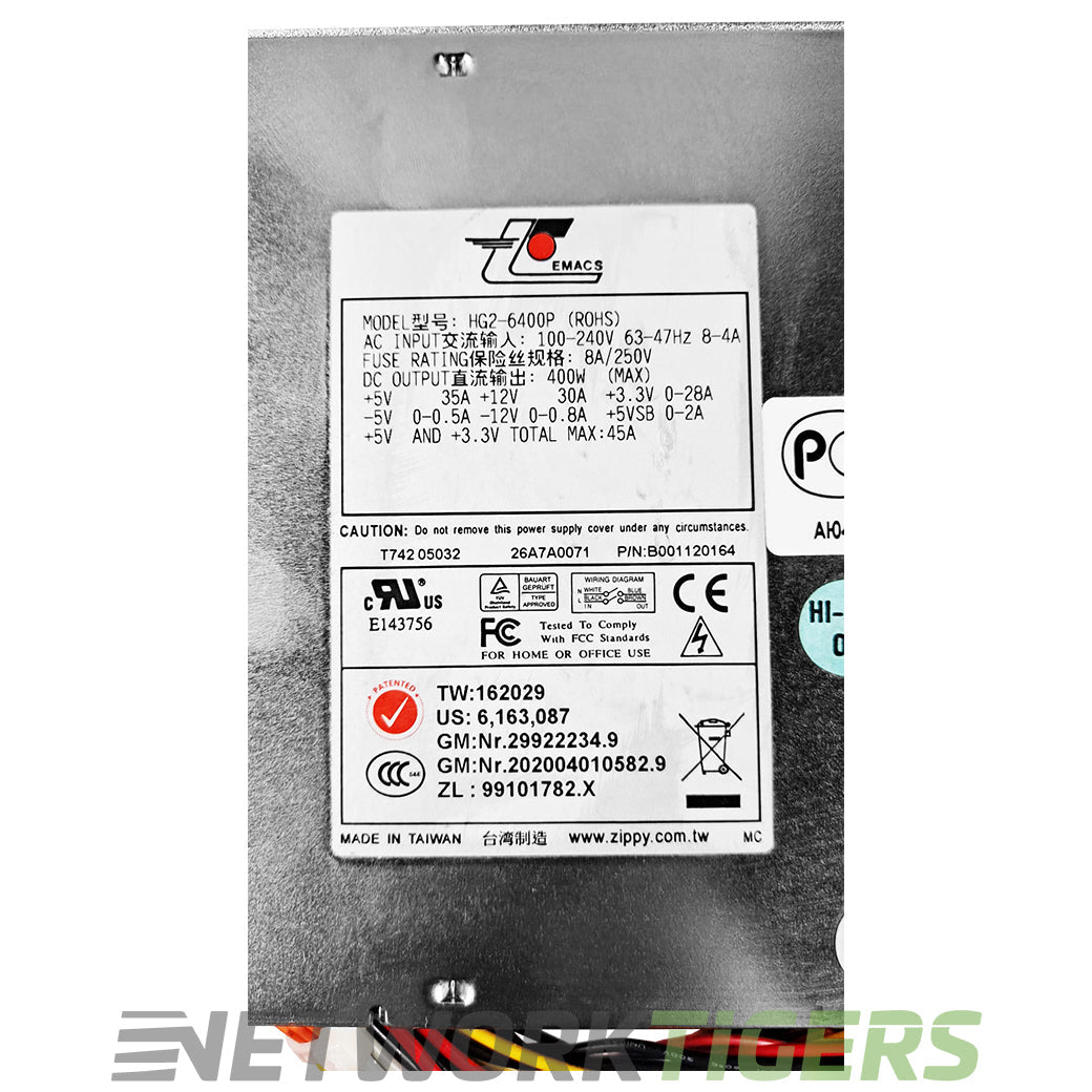 Zippy Emacs HG2-6400P (ROHS) 400W Switching Server Power Supply