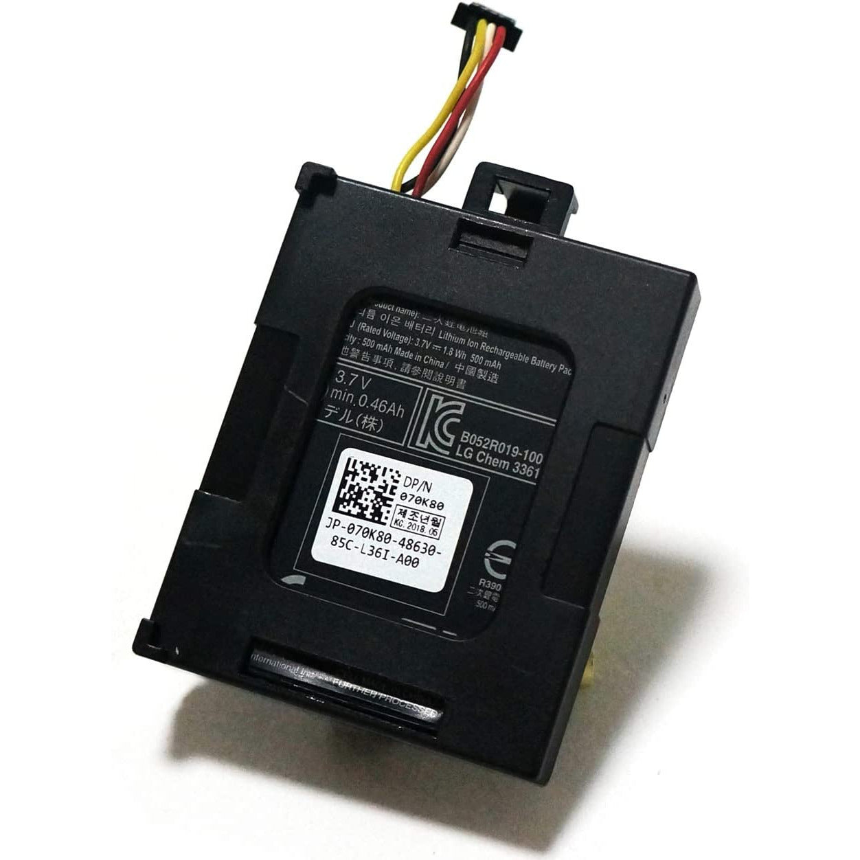 Batería T40JJ Batería de controladora Raid 70K80 H132V para Perc H710 H710P H810 M620 R320 R420 R520 R620 R720 R820 T110 II T420 070K80 0H132V 0T40JJ - 3.6V 1.6Wh/460mAh