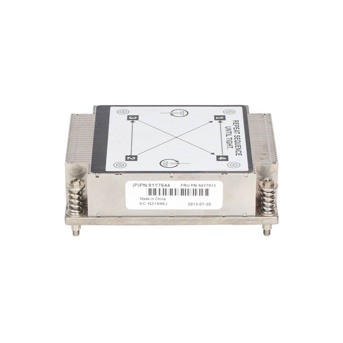 HEATSINK FOR SYSTEM X3530 X3630 M4 - SCREW DOWN TYPE 94Y7813