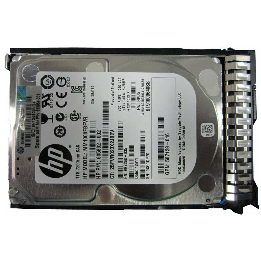 MM1000FBFVR Disco duro SAS de 1 TB, 7200 RPM, 6 Gb/s, 2,5 pulgadas FW: D8