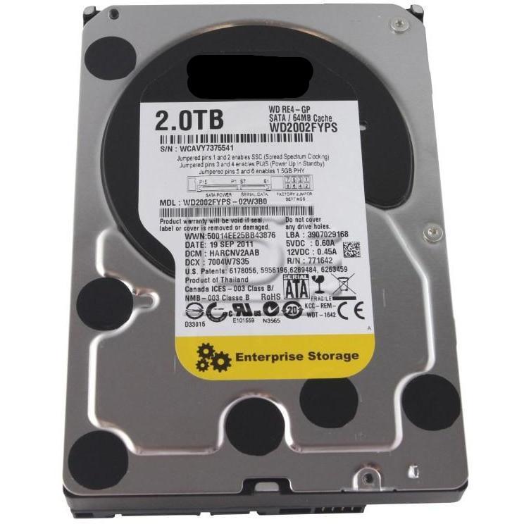 HD 2TB SATA 5.4k RPM LFF 3.5" 3G WD2002FYPS-FoxTI