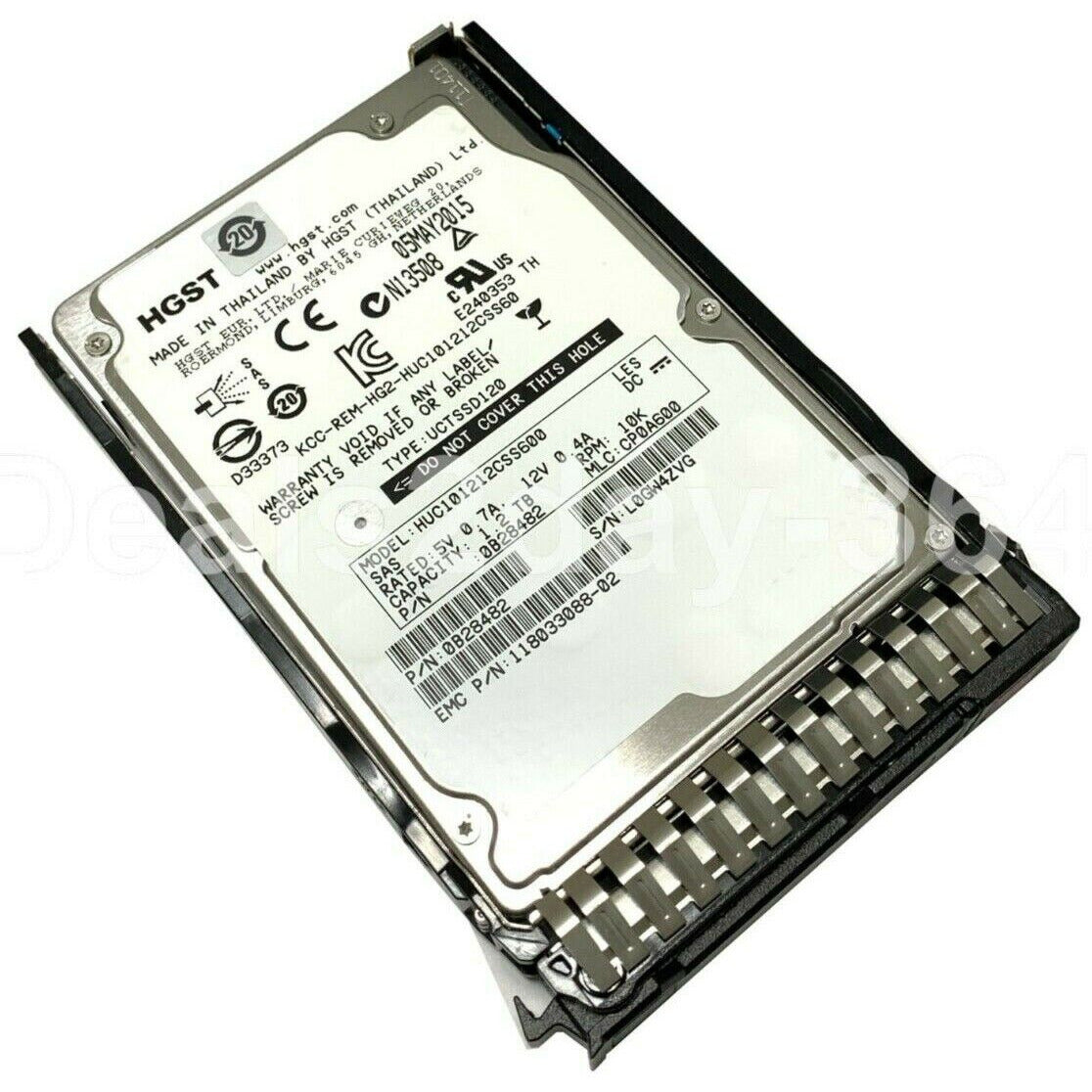 HUC101212CSS600 0B28482 Disco duro SAS de 1,2 TB 10K 2,5"