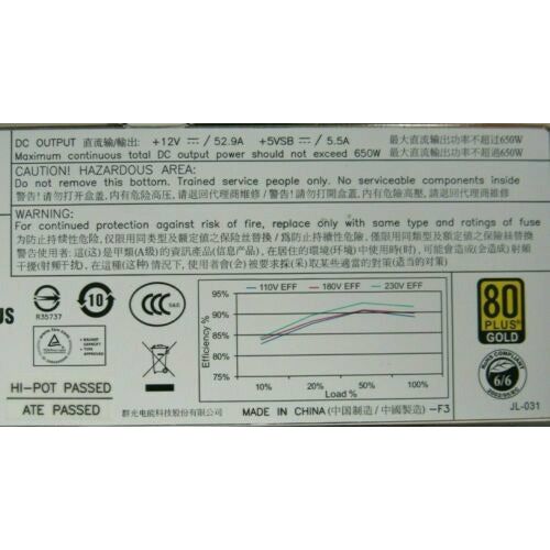 Cisco 74-7541-02 R2X0-PSU2-650W-SB 650W UCS C200 Redundant Power Supply 35-4 fonte - MFerraz Tecnologia