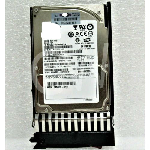 432320-001 431954-003 DG146ABAB4 HP 146GB 10K RPM 3Gb/s 2.5" SAS HDD Hard Drive disco - MFerraz Tecnologia