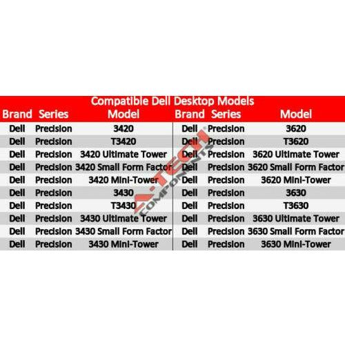 Memoria 8GB Kit 2x 4GB For Dell Precision Workstations T 3420 3430 3620 3630 Ram Memory - MFerraz Tecnologia