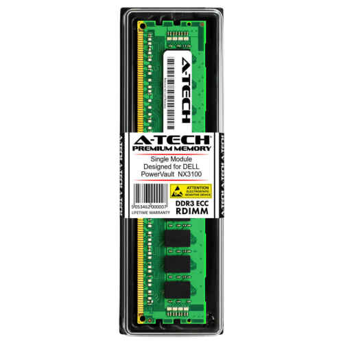 Memoria 8GB 1600 MHz PC3-12800 DDR3 ECC REG Server Memory RAM for DELL PowerVault NX3100 - MFerraz Tecnologia