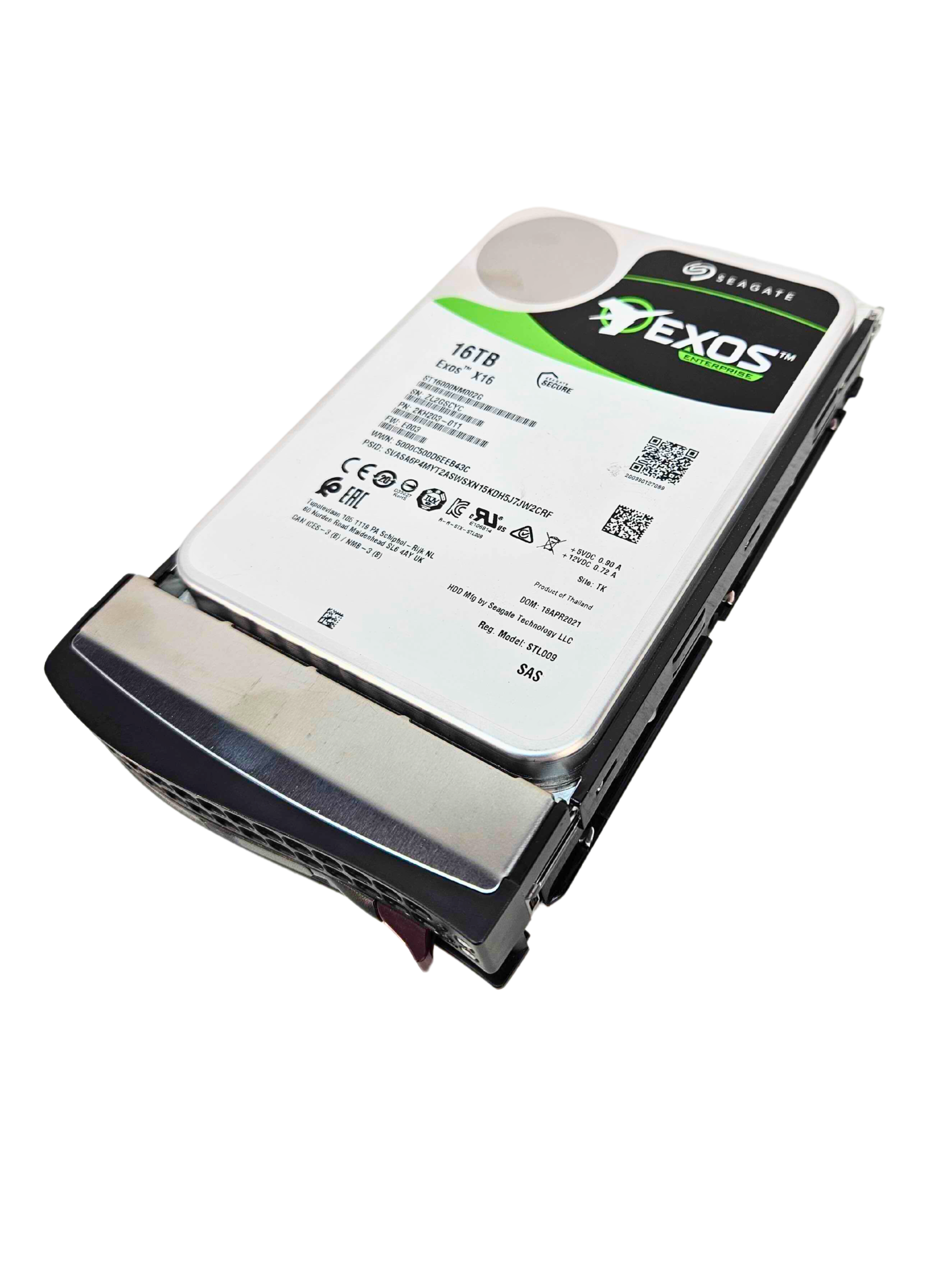 Seagate Exos X16 16TB SAS 12Gb/s 3.5" Enterprise HDD Hard Drive (ST16000NM002G)
