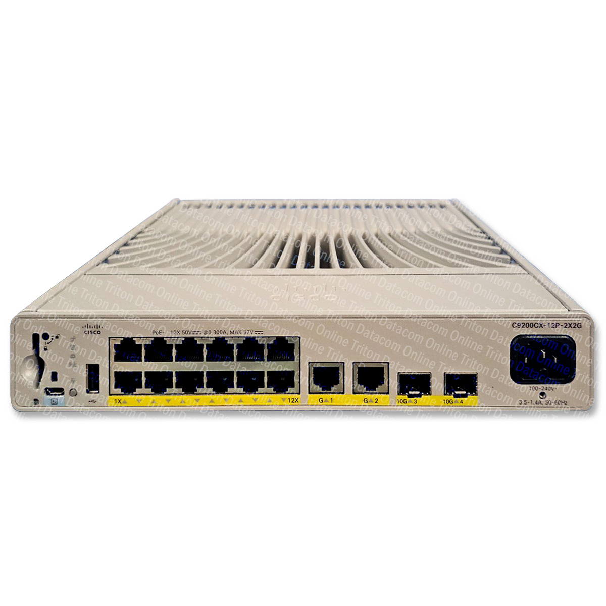 C9200CX-12P-2X2G-A - Cisco Catalyst 9200 Series Compact Switch with 12-port gigabit ethernet, PoE+, 2x10GE SFP+ and 2x1GE Copper uplinks, Network Advantage licensing