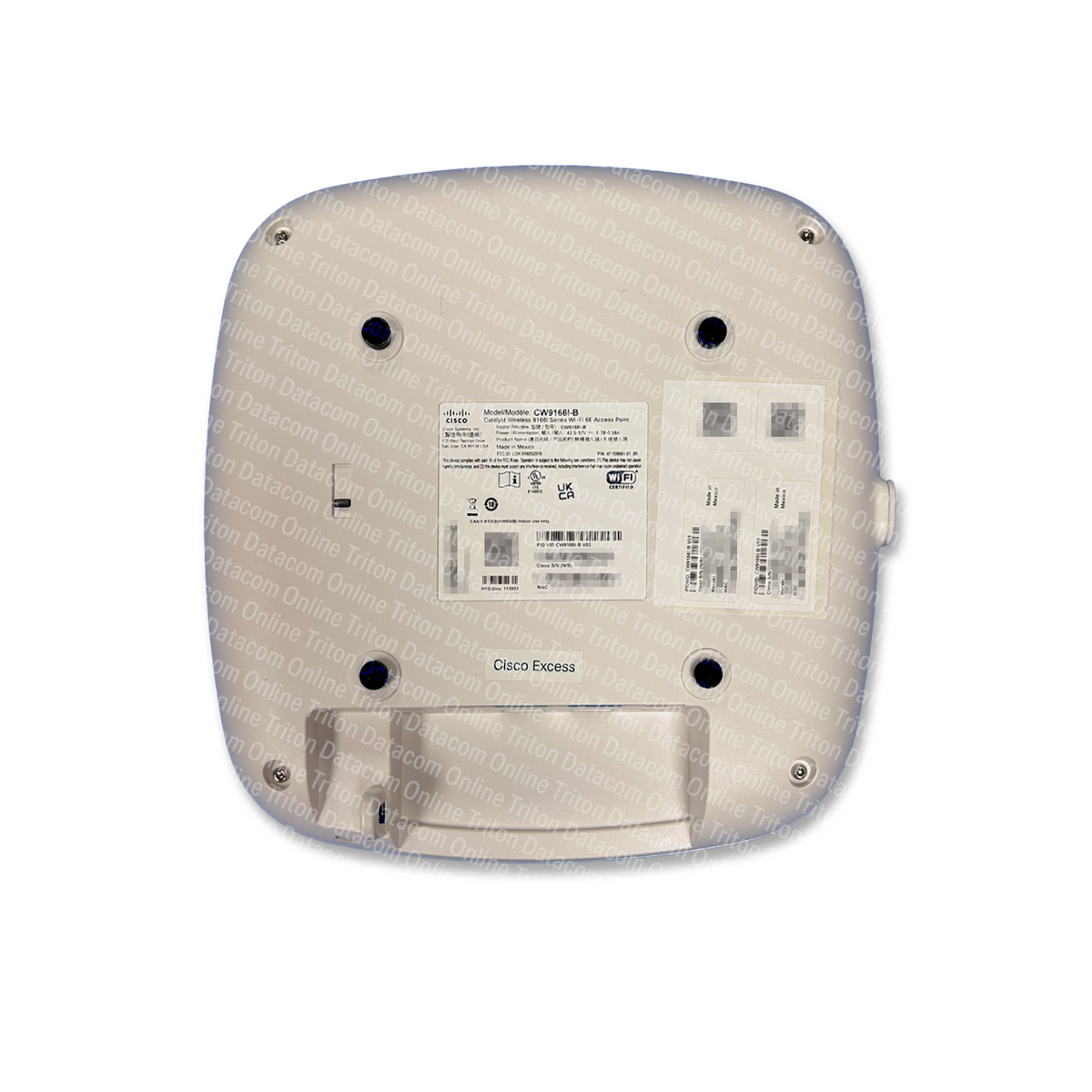 CW9166I-B - Cisco Catalyst 9166 Wireless Access Point with Tri-Band WiFi6E, 4X4:4 MU-MIMO Internal Antennas, for US Regulatory Domain