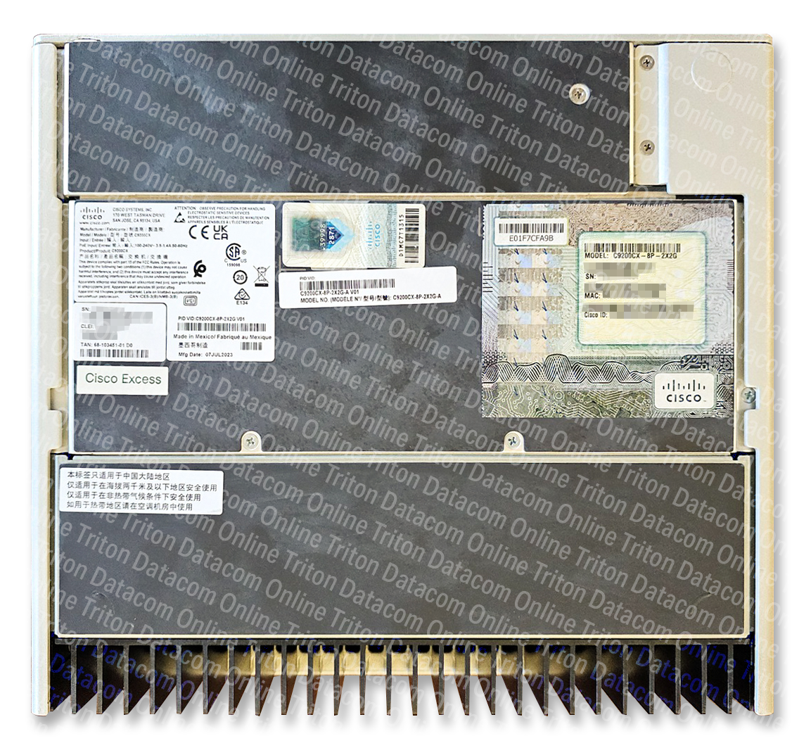 C9200CX-8P-2X2G-A - Cisco Catalyst 9200 Series Compact Switch with 8-port gigabit ethernet, PoE+, 2x10GE SFP+ and 2x1GE Copper uplinks, Network Advantage licensing