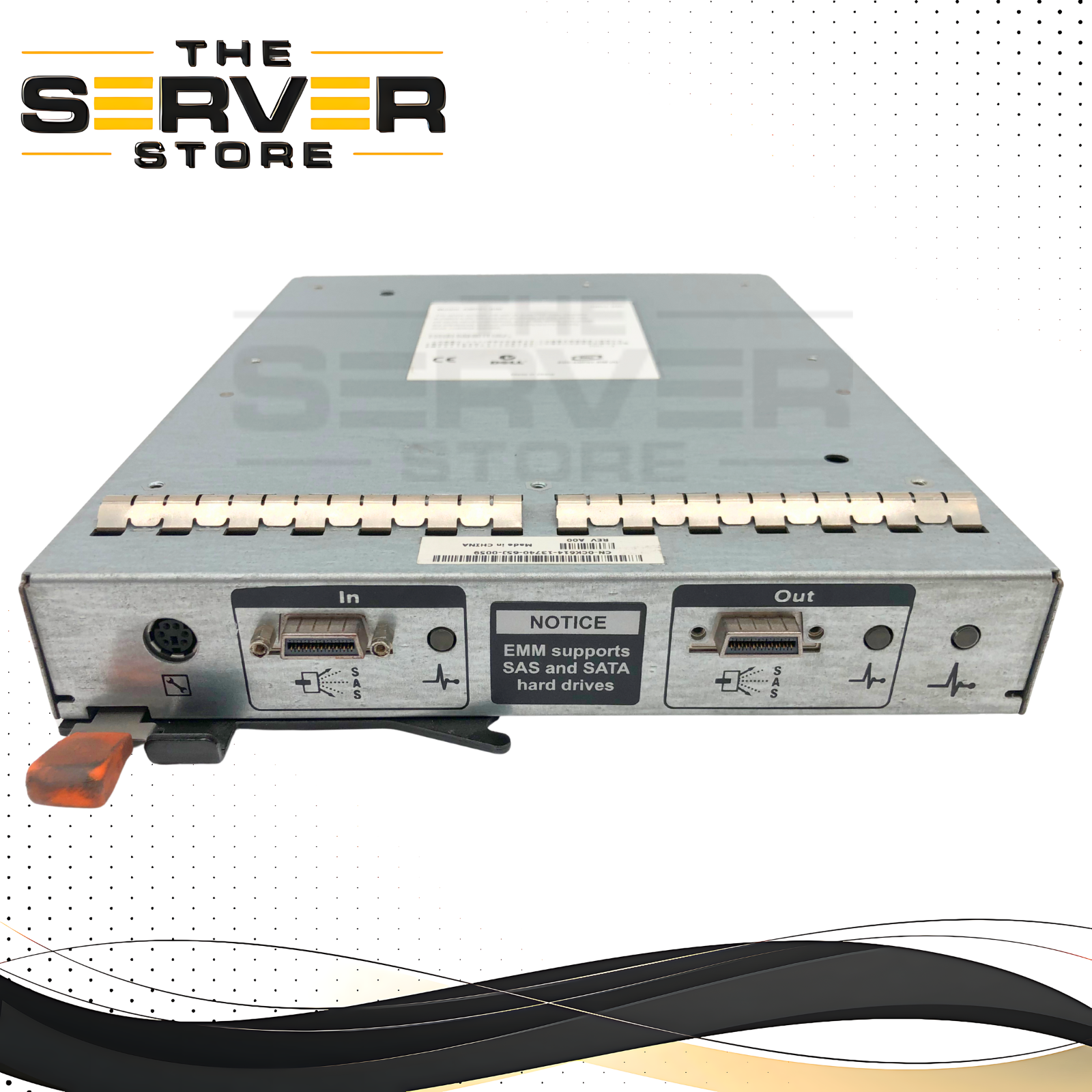 Dell PowerVault MD1000 Enclosure Management Module (EMM) SAS/SATA Controller. P/N: 0CK614, CK614.