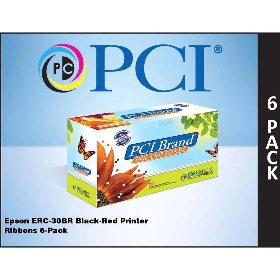 Premium Compatibles Ribbon ERC30B - Black - 6 / Pack