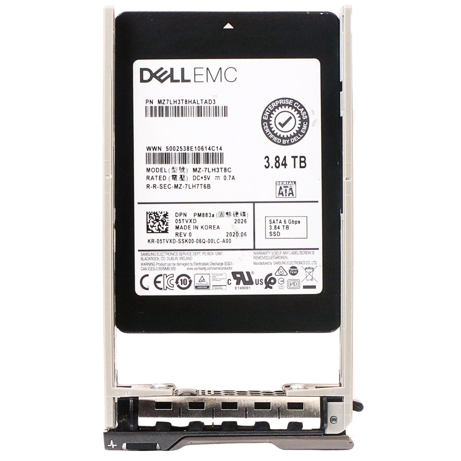 Dell G13 400-BFHE 3.84TB 1 DWPD SATA 6Gb/s 3D TLC 2.5in SSD