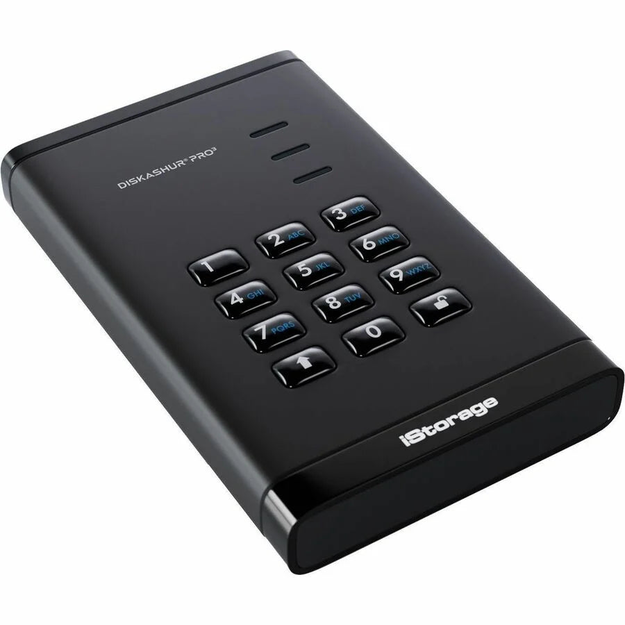 iStorage diskAshur PRO3 1 TB Portable Hard Drive | FIPS 140-3 Level 3 Pending | Incorporated Common Criteria EAL 5+ | PIN protected | Dust/Water Resistant | TAA Compliant