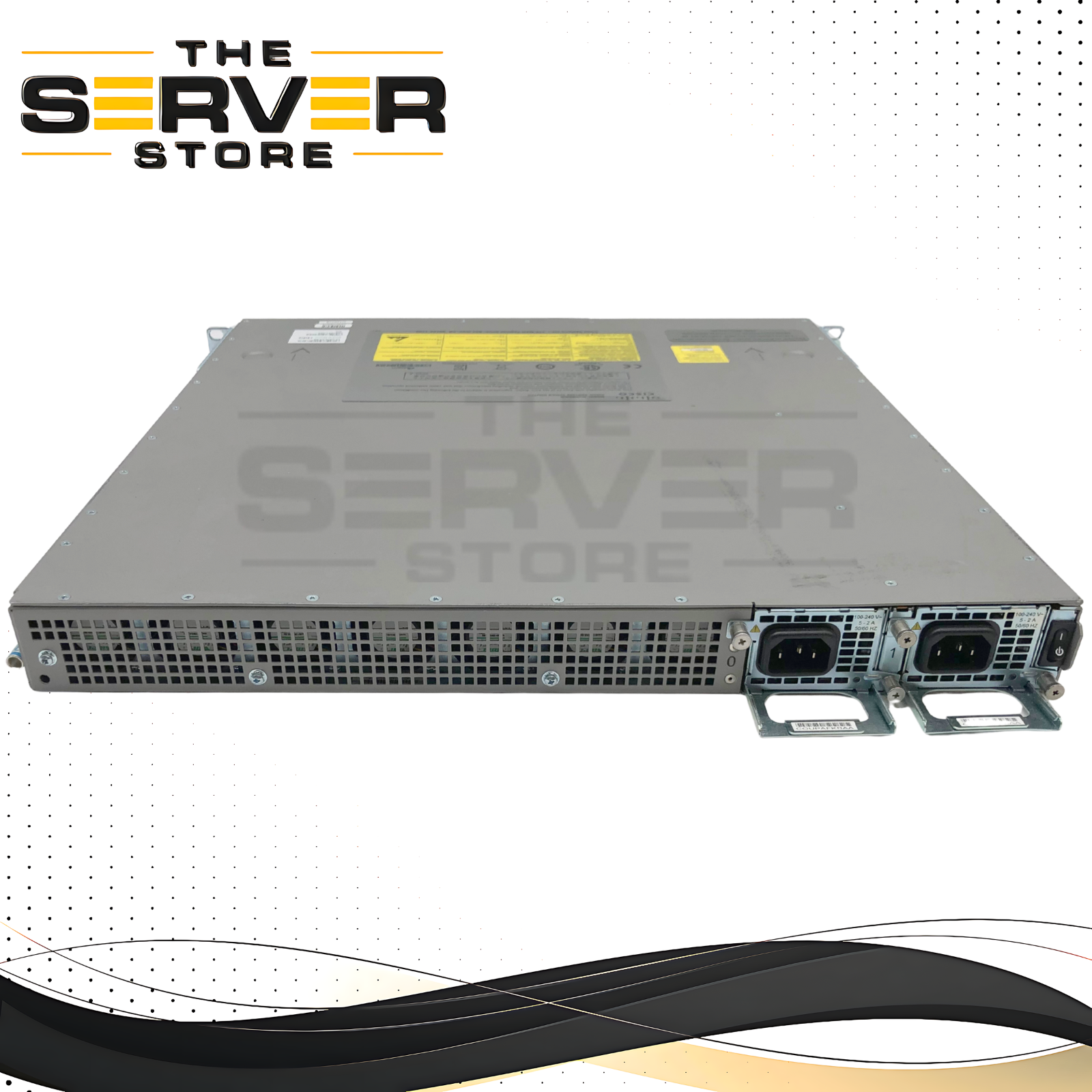 Cisco ASR1001 Aggregation Services Router, 1U, with 4x 1 Gigabit Ethernet SFP Ports and Dual AC Power Supplies. P/N: ASR1001.