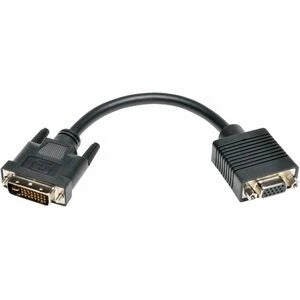 Eaton Tripp Lite Series DVI to VGA Adapter Cable (DVI-I Dual-Link to HD15 M/F), 8 in. (20.3 cm)