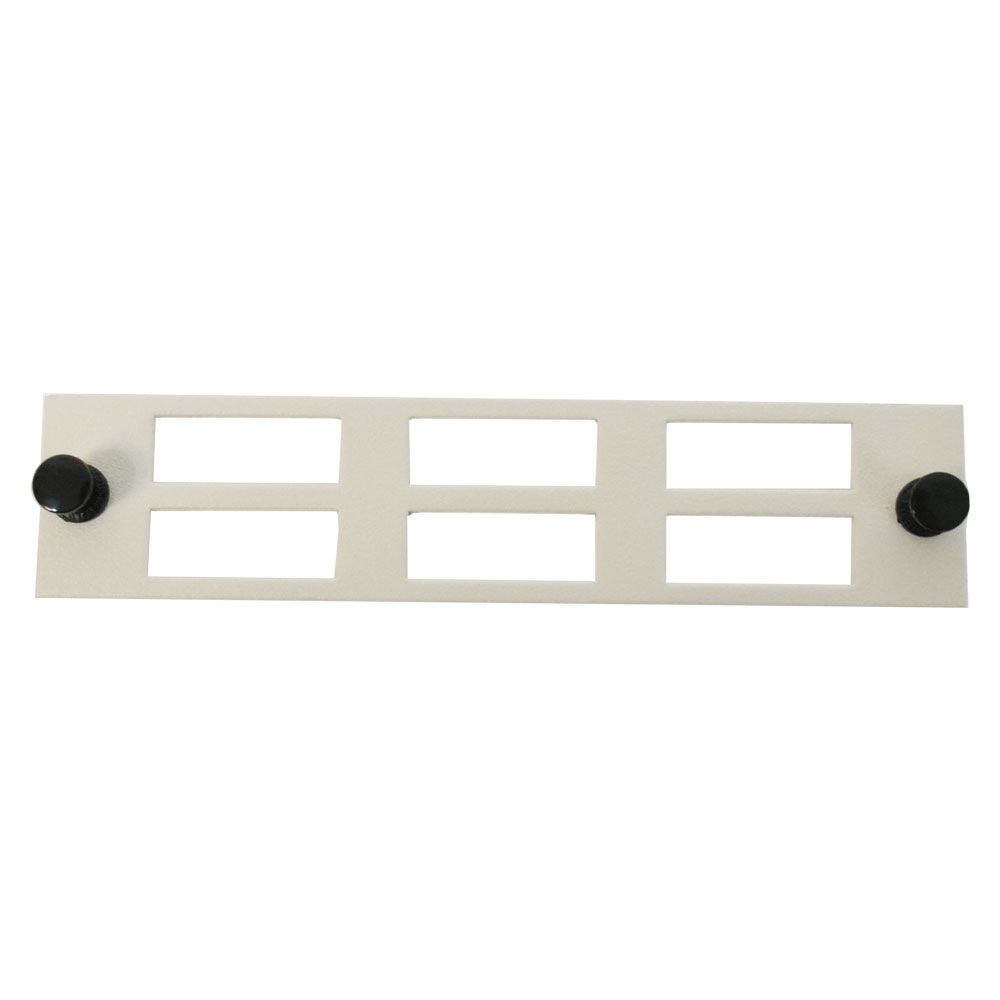 F1DSC6U - Adapter Plate 6-Pack SC Duplex Universal Unloaded Off White