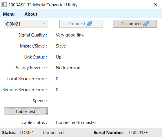 100Base-T1 Media Converter