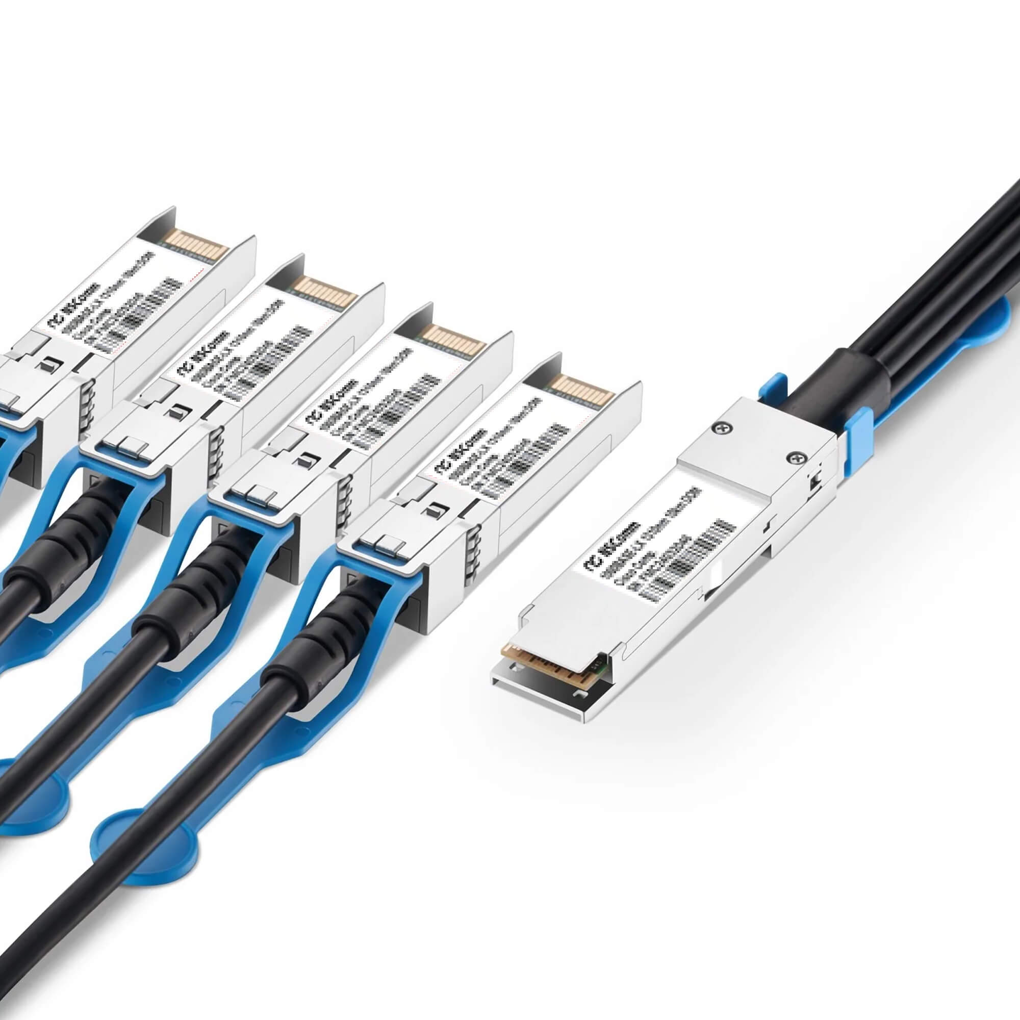 NSComm 100G QSFP28 to 4 x 25G SFP28 Ethernet Active Direct Attach Copper Breakout Cable up to 9m(29ft)