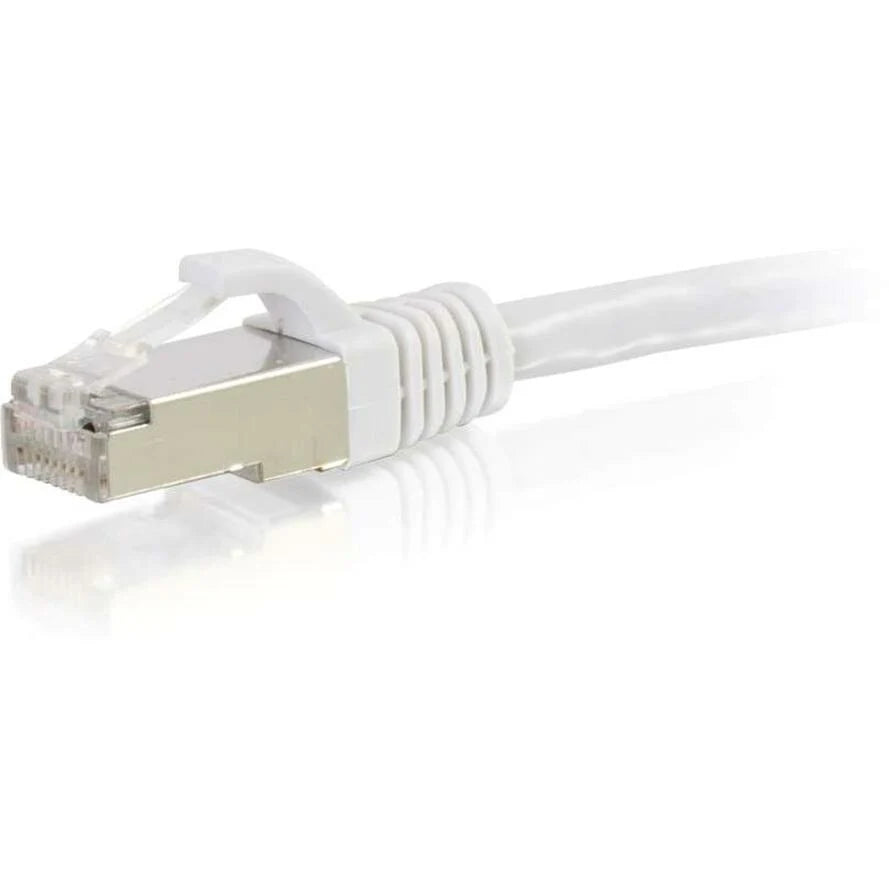 C2G-4ft Cat6 Snagless Shielded (STP) Network Patch Cable - White