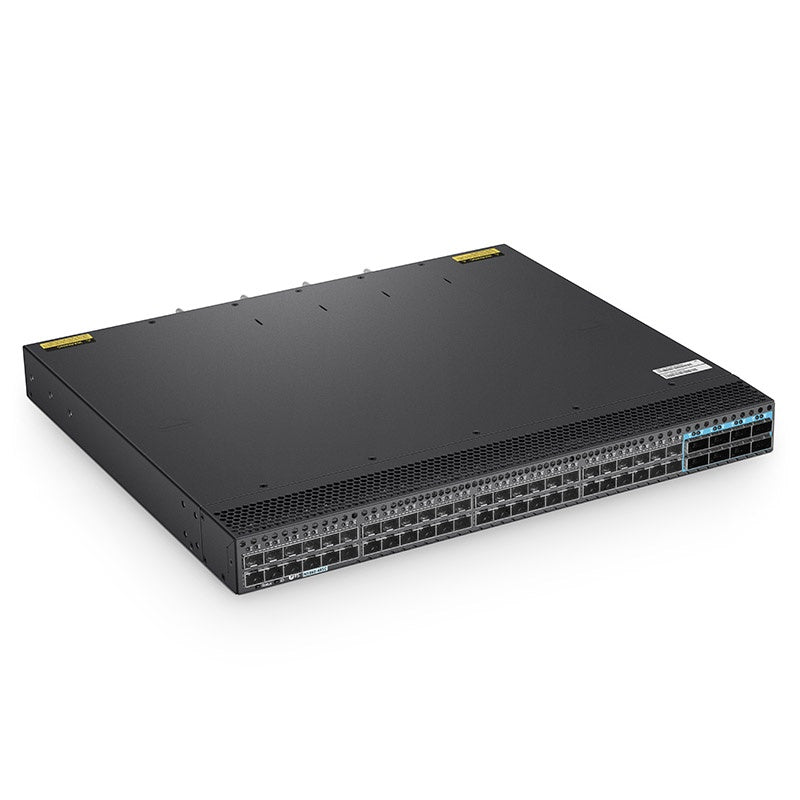 FS-N5860-48SC, 48-Port Ethernet L3 Data Center Switch, 48 x 10Gb SFP+, with 8 x 100Gb QSFP28, Support MLAG/Stacking, Broadcom Chip, Dual AC PSUs