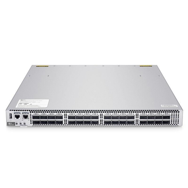 FS-N8560-32C, 32-Port Ethernet L3 Data Center Switch, 32 x 100Gb QSFP28, Support MLAG/Stacking, Broadcom Chip, Front-to-Back Airflow