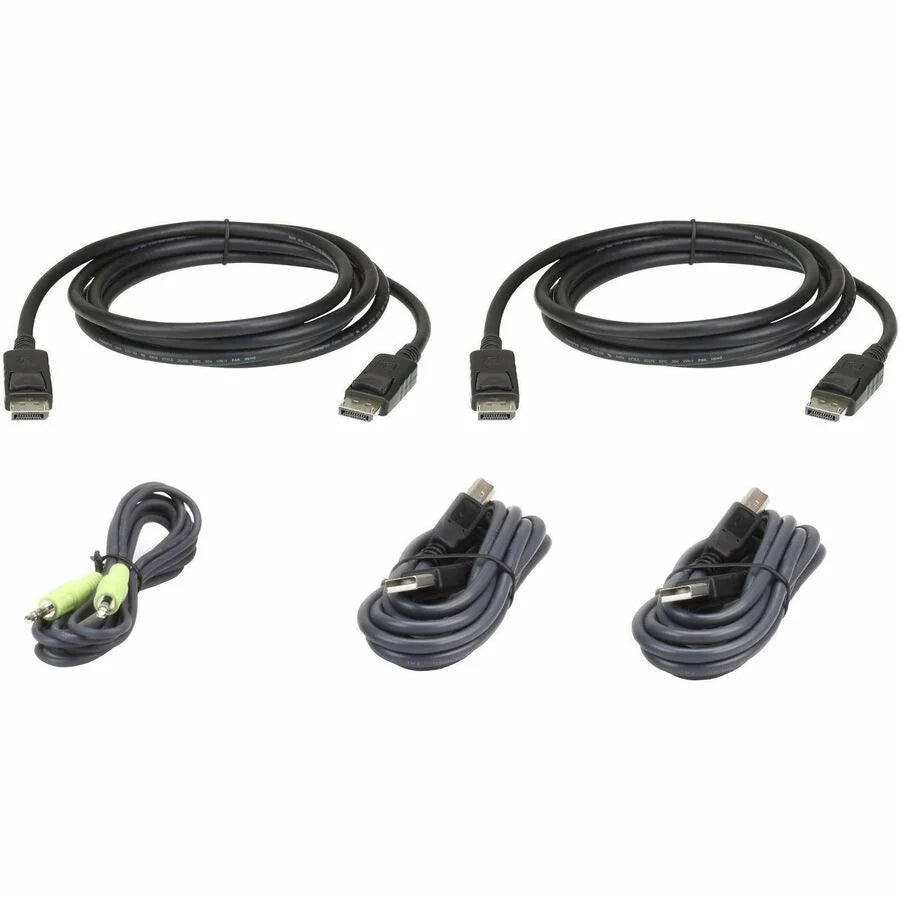 ATEN 4-Port USB DisplayPort/HDMI Dual Display Universal Secure KVM Switch Kit (PSD PP v4.0 Compliant)