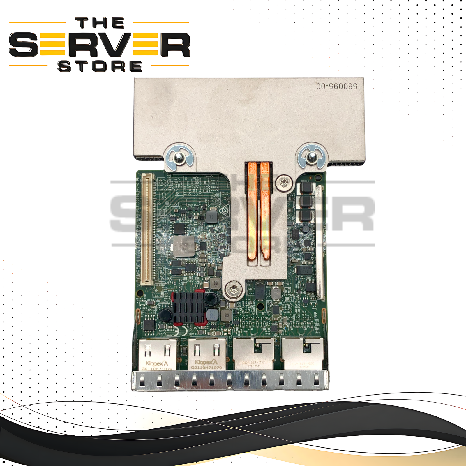 Dell Broadcom 57416 Quad-Port (2x 10GbE + 2x 1GbE) Base-T Network Daughter Card (NDC) / Network Adapter. P/N: 1224N, 01224N.
