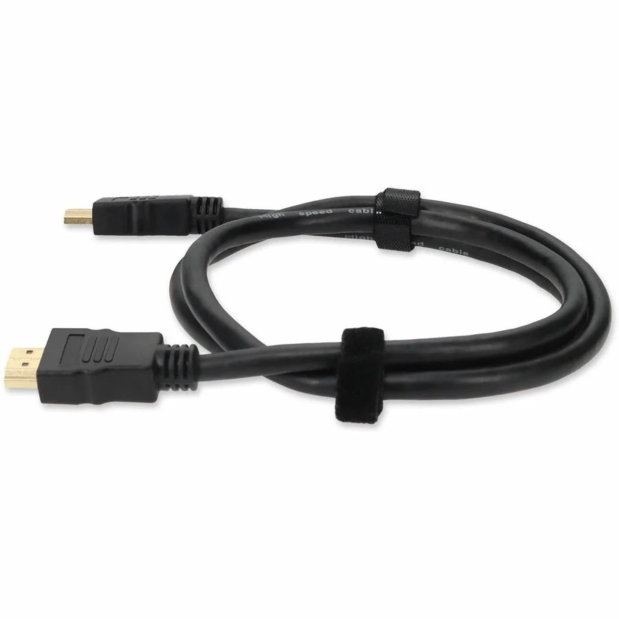 AddOn 1m HDMI 1.4 Male to HDMI 1.4 Male Black Cable Which Supports Ethernet Channel For Resolution Up to 4096x2160 (DCI 4K)