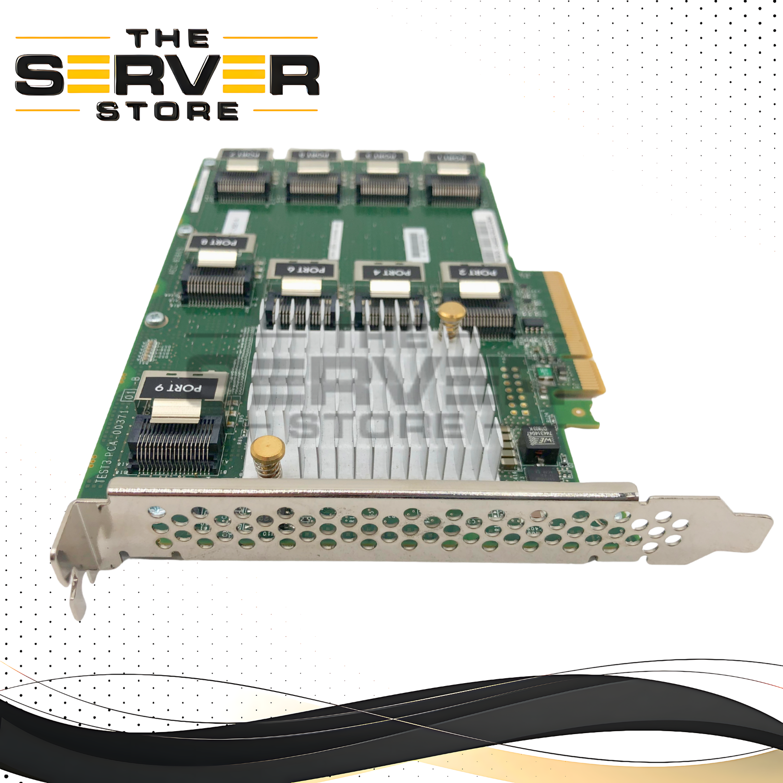 HPE ProLiant DL380 Gen10 12Gb/s SAS & 6Gb/s SATA Expander Card. Featuring 28-Physical Links Across 9x4 Internal Ports. PCIe 3.0 x8 Interface. P/N: 876907-001.