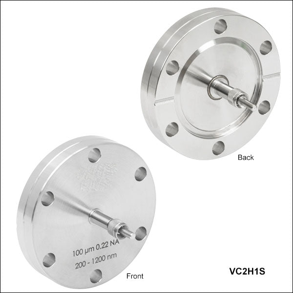 TH-VC2L2S - Fiber Feedthrough for Ø2.75" CF Flange, Low OH, Ø200 µm Core, 400 - 2400 nm, 0.22 NA, SMA