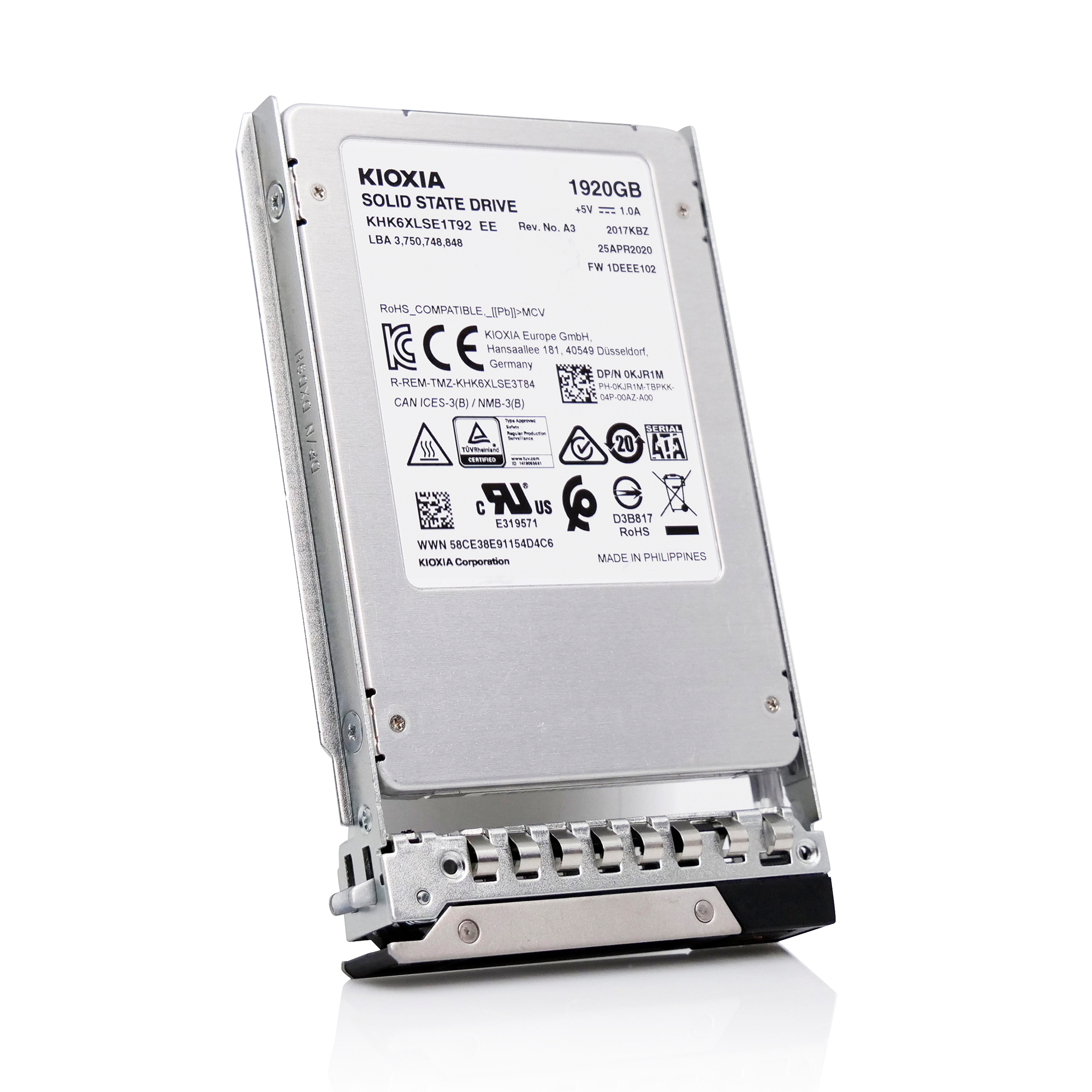 Dell G14 400-AXRI 1.92TB 0.6 DWPD SATA 6Gb/s 3D TLC 2.5in Refurbished SSD