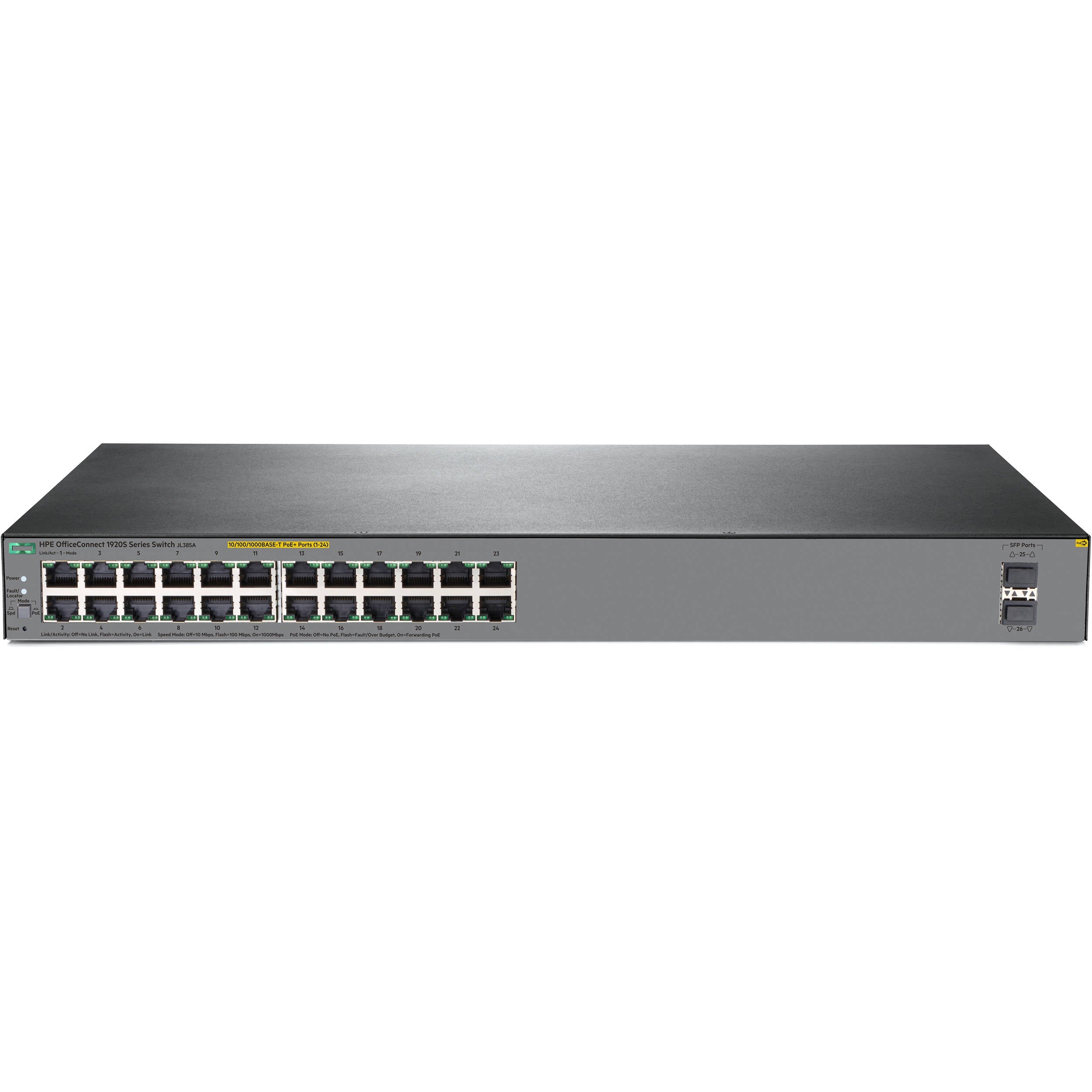 HPE OfficeConnect JL385A 1920S 24G 2SFP PoE+ 370W Switch