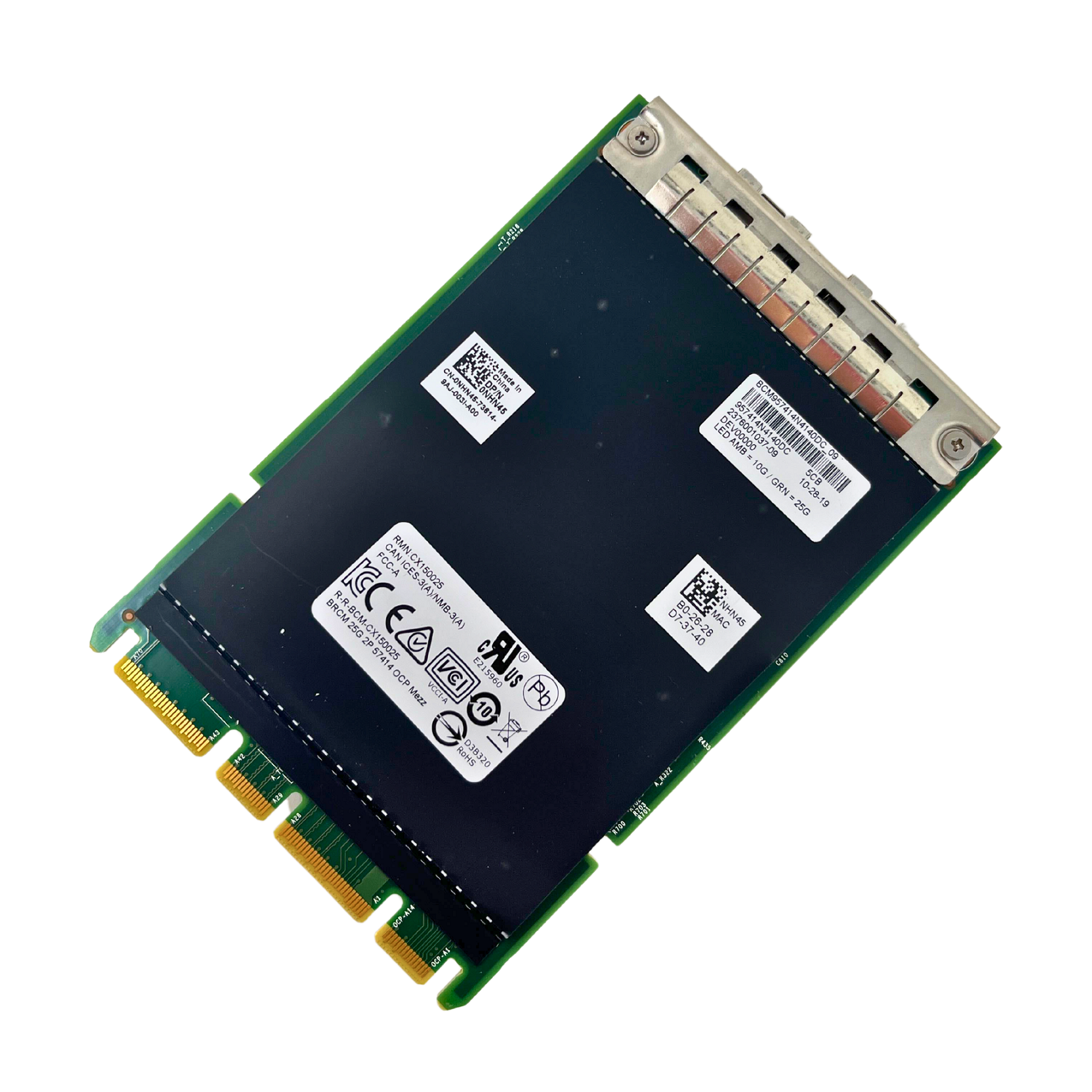 Dell Broadcom 2 Port 25/10 Gb/s PCIe 3.0 x8 OCP 3.0 Network Adapter 0NHN45 NHN45