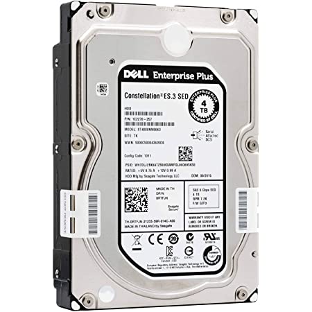 Dell Enterprise  4TB 7.2K 6Gbps SATA 3.5'' LFF Hard Drive HDD (MG04ACA400NY)
