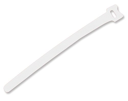 TrueConect TCHLCT-WH 8'' Hook & Loop Cable Ties, 25/PK - White