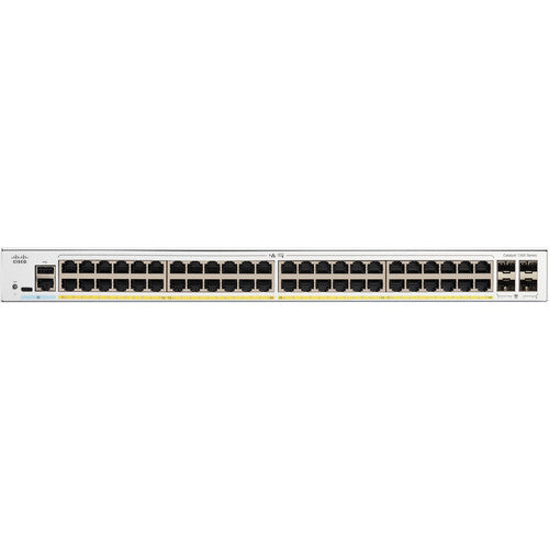 Cisco CBS350-48FP-4G 48-Port Gigabit PoE+ Layer 3 Managed Network Switch with 4 SFP Uplinks