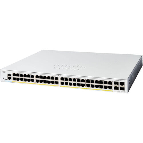 Cisco C1300-48P-4X 48-Port Gigabit PoE+ Layer 3 Managed Switch with 10G SFP+ Uplinks