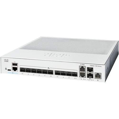 Cisco C1300-8MGP-2X Catalyst Multi-Gigabit PoE+ Managed Switch with 10G SFP+ Uplinks