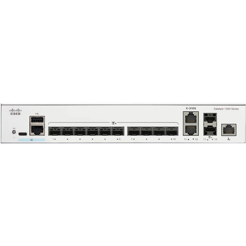 Cisco C1300-8MGP-2X Catalyst Multi-Gigabit PoE+ Managed Switch with 10G SFP+ Uplinks